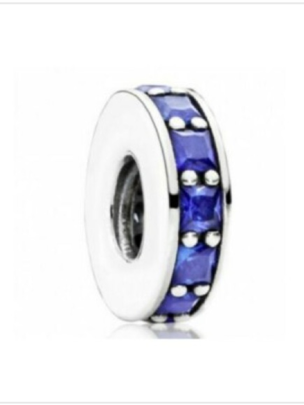 Pandora ❗️Set of 2❗️ Retired Inspiration Within Royal Blue Crystal Spacers